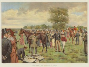 Il Derby, il Paddock a Epsom